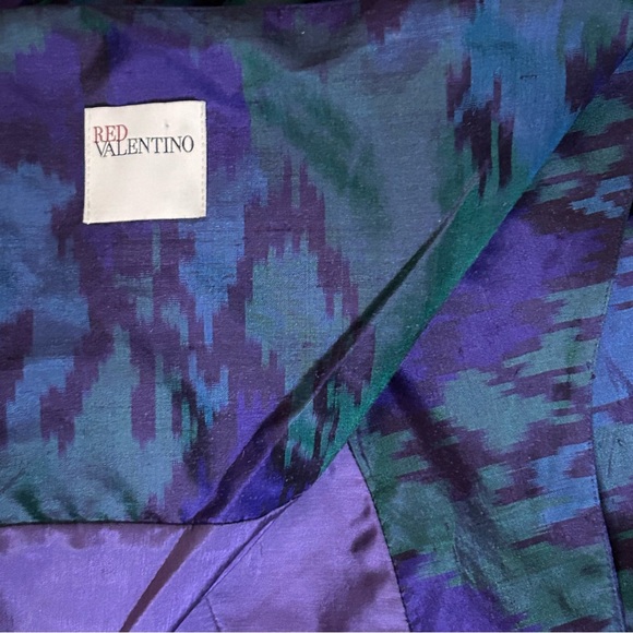 RED VALENTINO Raw Silk Midi Dress Small - Picture 14 of 16